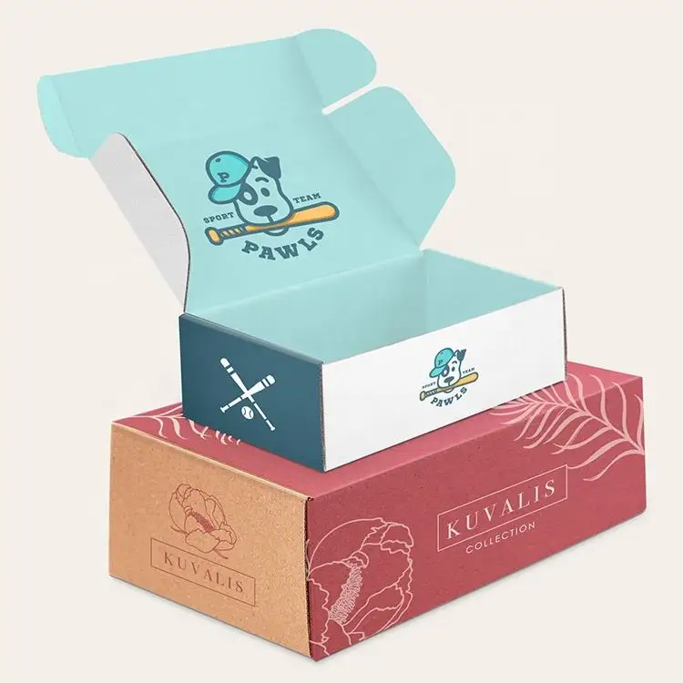 Wholesale Custom Printed Corrugated Mailer Box Foldable Airplane Shipping Box For Clothes Shoes Gift Packaging