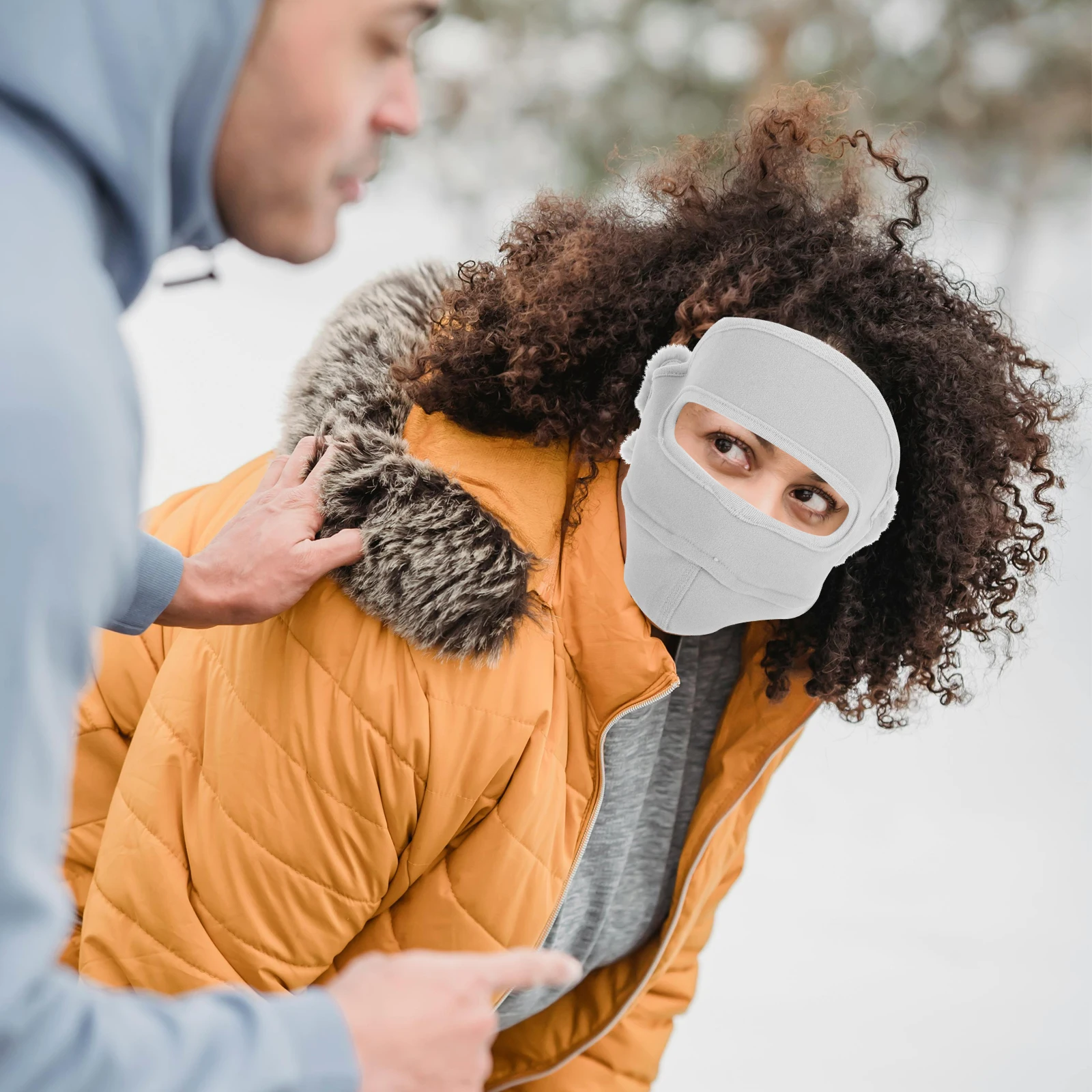 

Balaclava Ski Mask Winter Face Warmer with Ear Protection Wind Resistant for Cycling Mountaineering Snow Sports Unisex