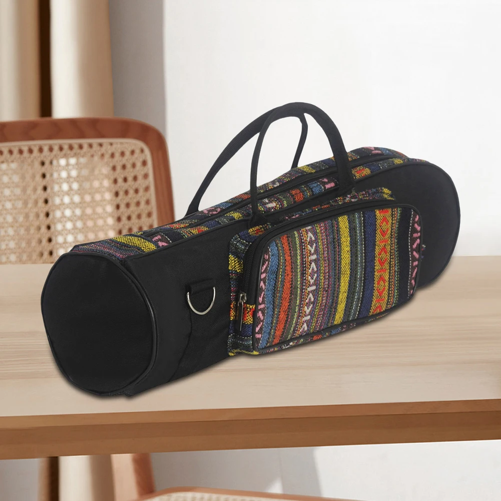 حقيبة البوق المحمولة حقيبة للتخزين نمط العرقية أكسفورد القماش مقاوم للماء مقاومة للاهتراء أدوات البوق الملحقات #1