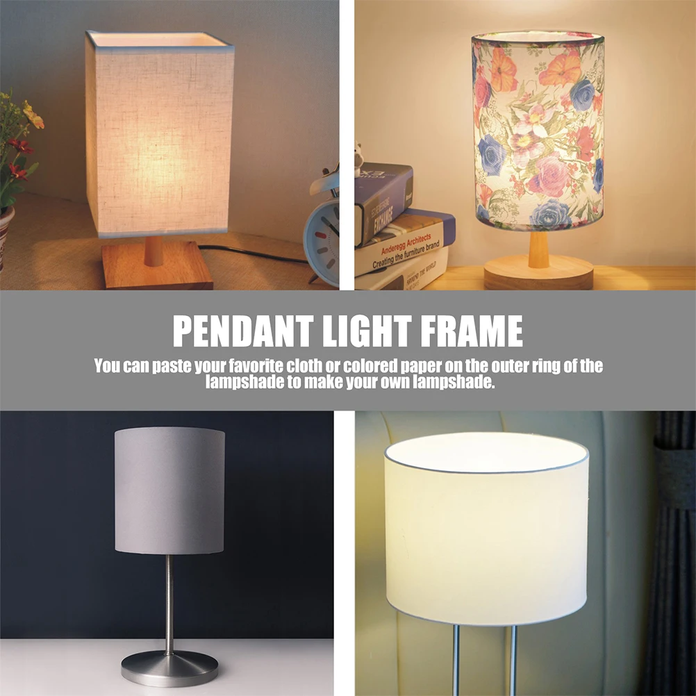 

Sturdy Metal Lampshade Frame Table Lamp Diy Frame Durable Light Shade Rack For Home Office Decor Easy Install Lampshade Frames