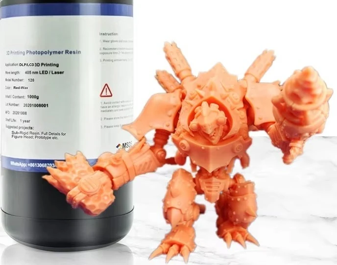 1kg High Definition Rigid UV Curable Liquid Resin High Detail Molding for Resin 3D Printing Machines