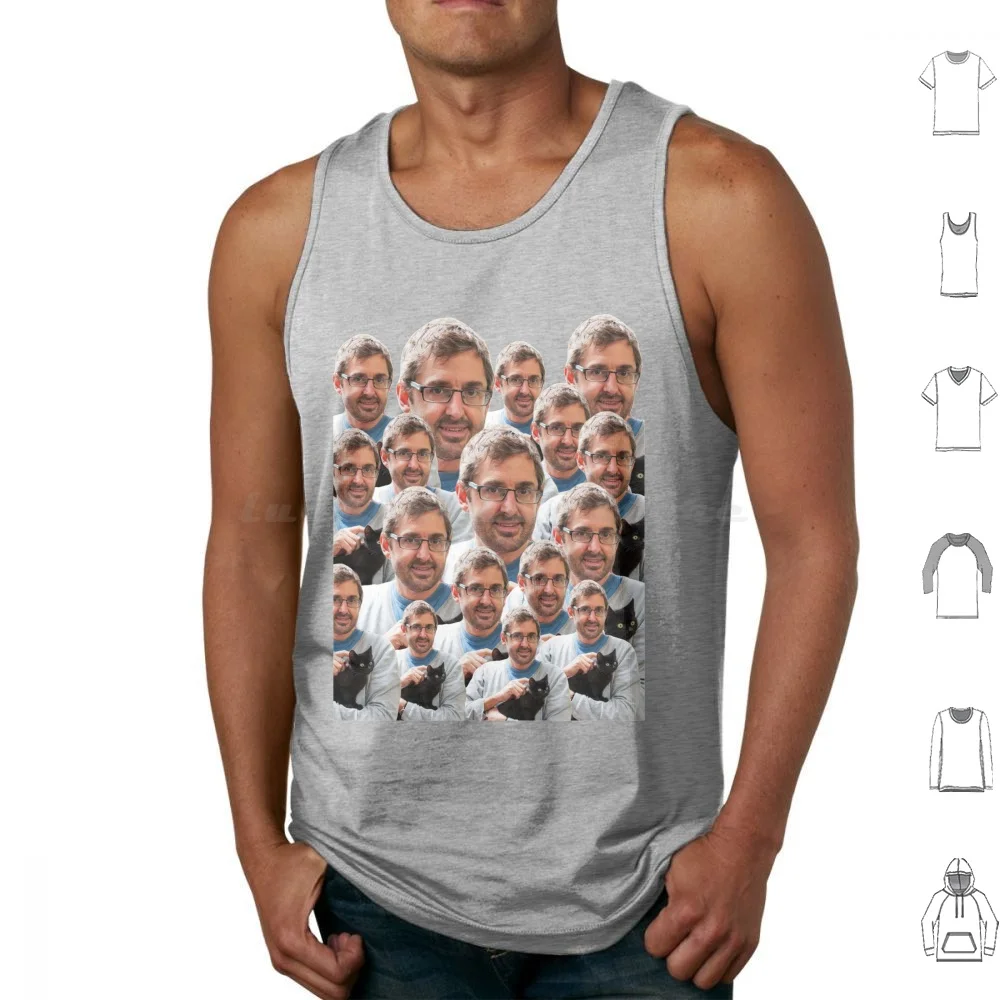 Louis Theroux-Kittens Tank Tops Print Cotton Louis Theroux Documentary Tv Meme Kitten Kittens Cat Cats British