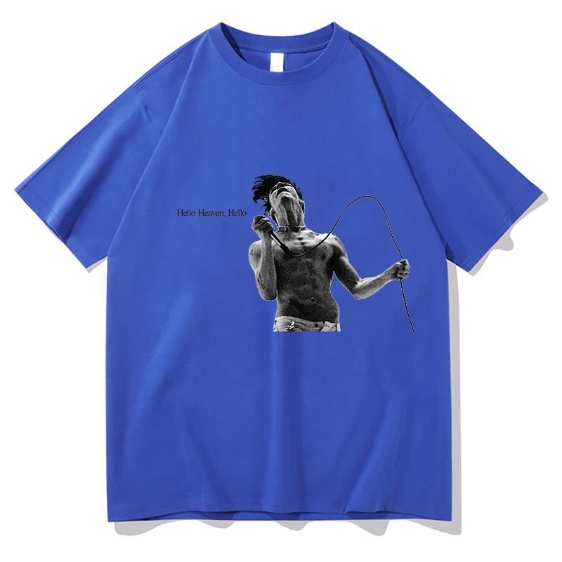 

Хлопковые футболки YUNGBLUD Hello Heaven Hello Tour 2025, футболки с короткими рукавами, летняя уличная одежда унисекс, футболки с графическим принтом, одежда