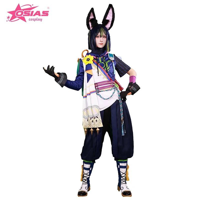 

OSIAS Tighnari Cosplay Costume Set Tighnari wig Tighnari shoes Genshin Impact Cosplay