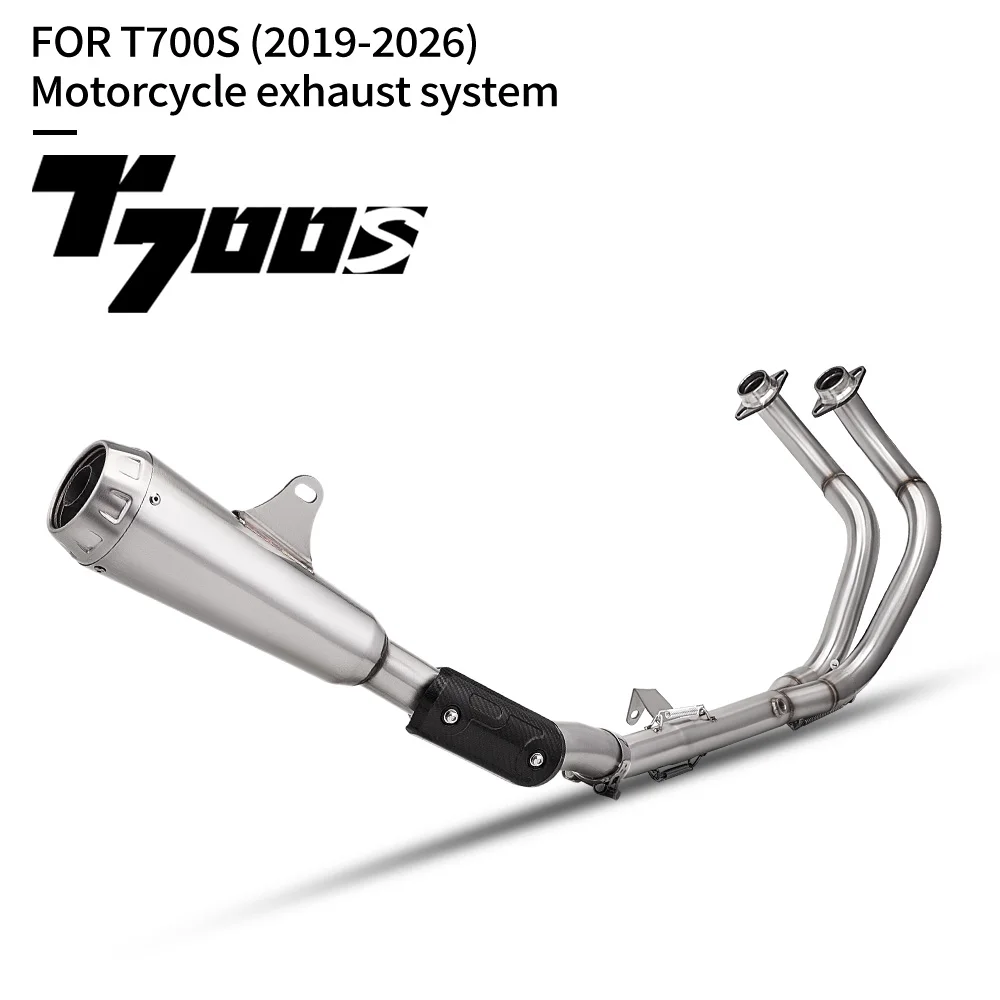 

For Tenere 700 2021 to 2026 XTZ 690 700 T7 T700 For Original Muffler Escape Motorcycle Exhaust Header Link Pipe Slip-on