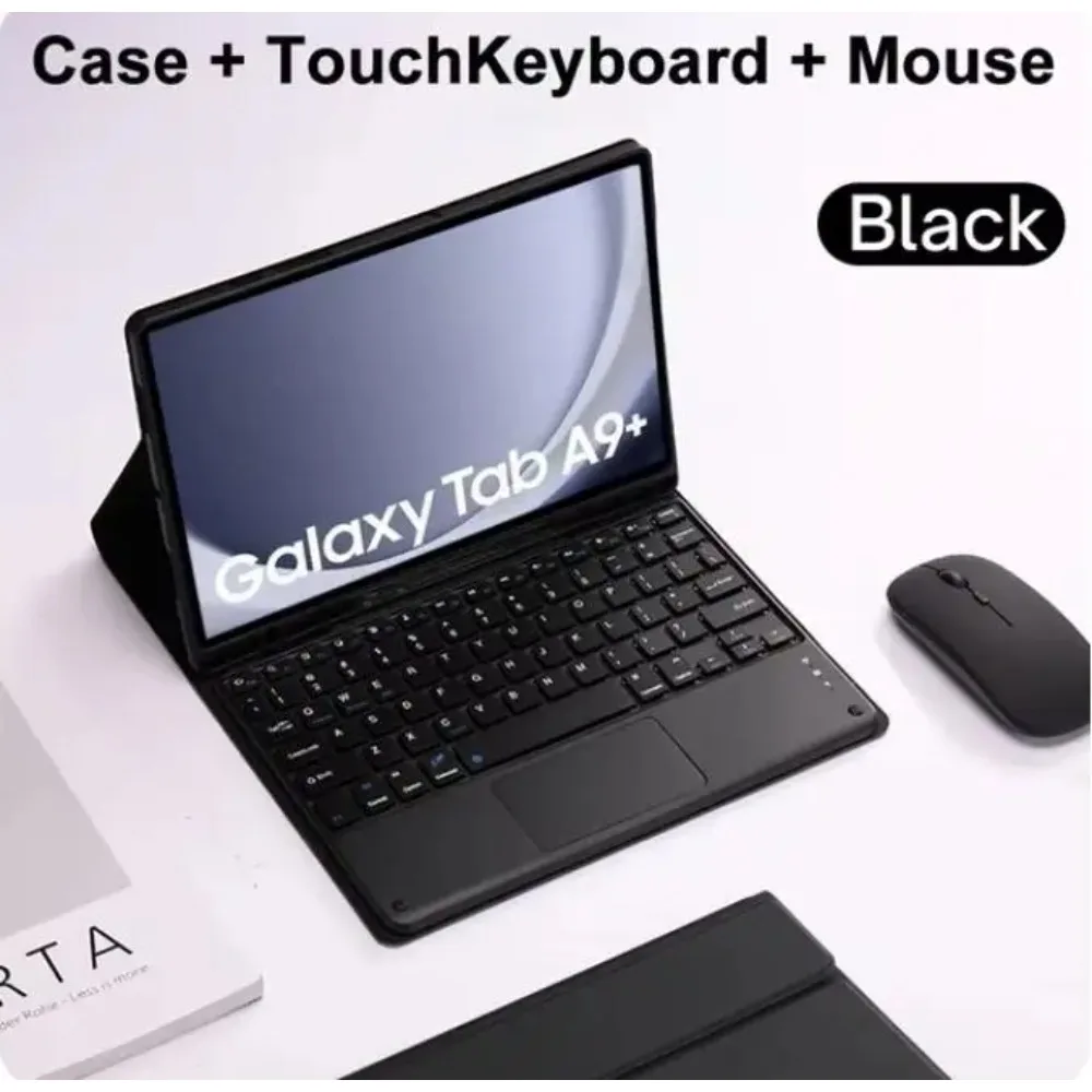 Keyboard Case For Samsung Galaxy Tab A9 Plus S6 Lite A7 10.4 A8 10.5 A9+ S7 S8 S9 11 Inch S7 S8 S9 FE Plus 12.4