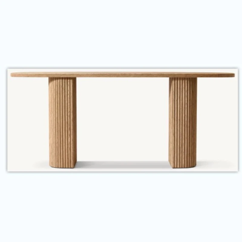 

American solid wood high-end luxury entrance platform, living room entrance entrance platform
