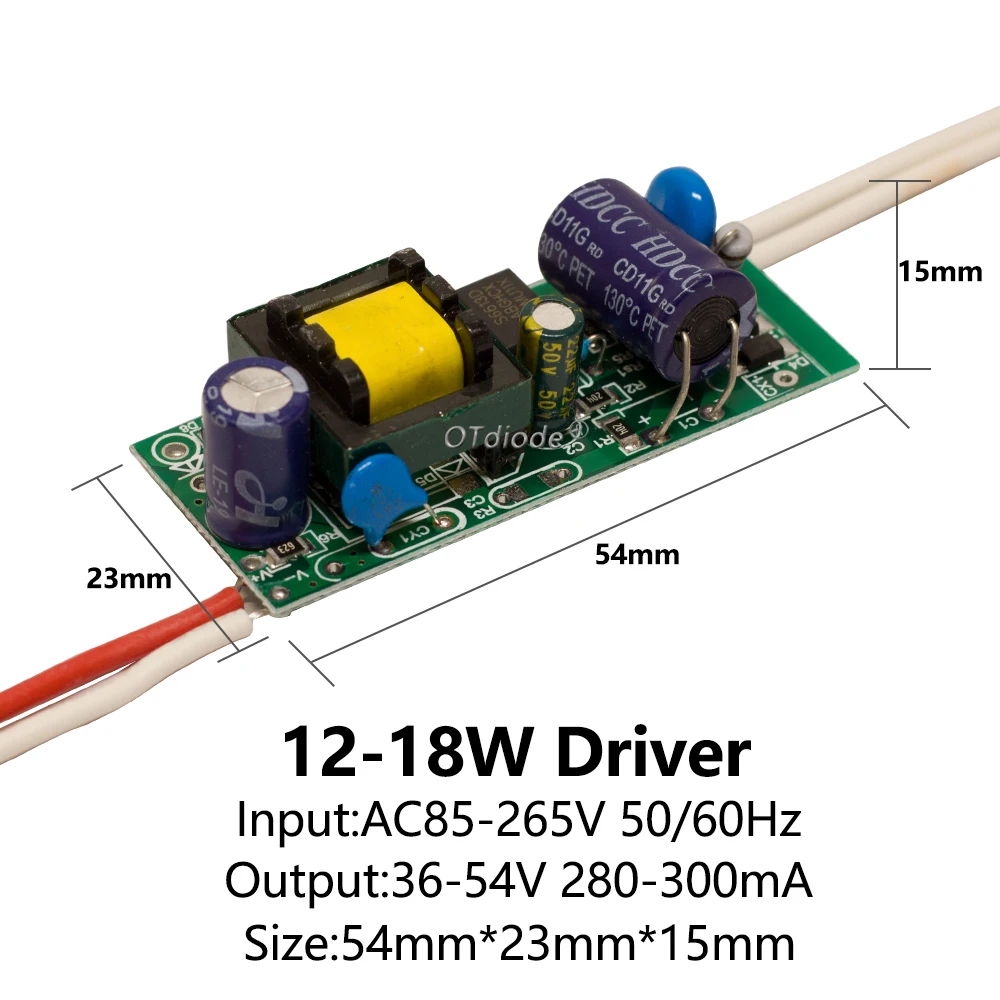 LED Driver 300mA 1W 3W 5W 7W 12W 18W 20W 25W 36W Lamp AC220V Constant Current Adapter Power Supply Lighting Transformers