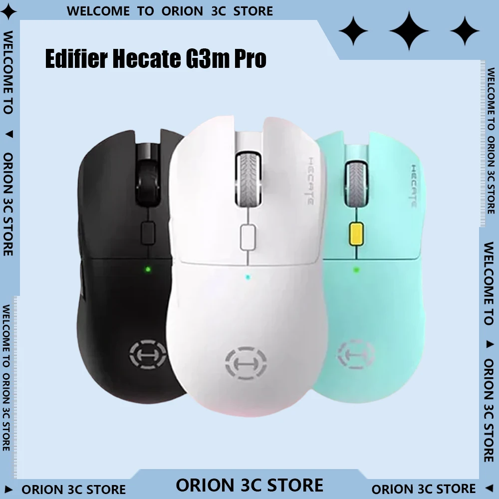 Беспроводная мышь Edifier Hecate G3m Pro, 3 режима PAW3395, легкая Bluetooth с низкой задержкой, индивидуальные игровые мыши, аксессуары для ПК, подарки