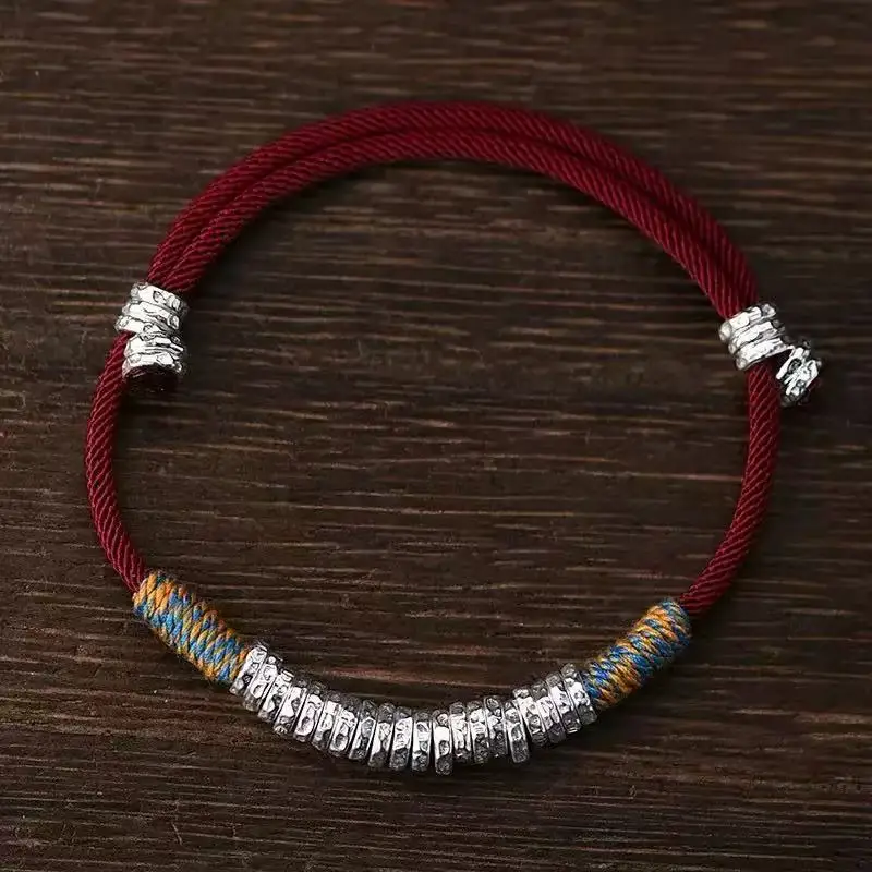 Trendy Braided Rope Bracelet For Men Jewelry Fashion Color Lines Circles Bracelet Women Hand Accessories Adjustable