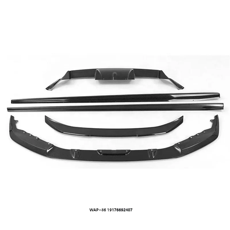 3D Style Carbon Fiber Car Body Kit for M2 G87 2023-2024 Front Bumper Lip Side Skirts Rear Lip Car Spoiler