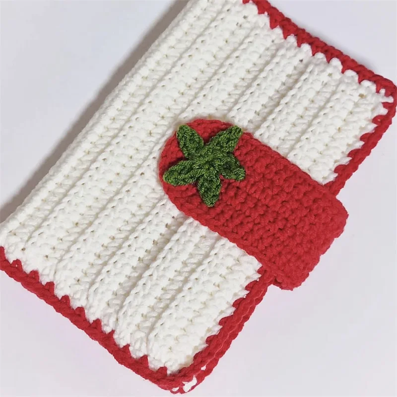 Handmade knitting Book Cover Decorative Notebook Cover Practical crocheted Book Sleeve reusable Book Casesate Protective cover