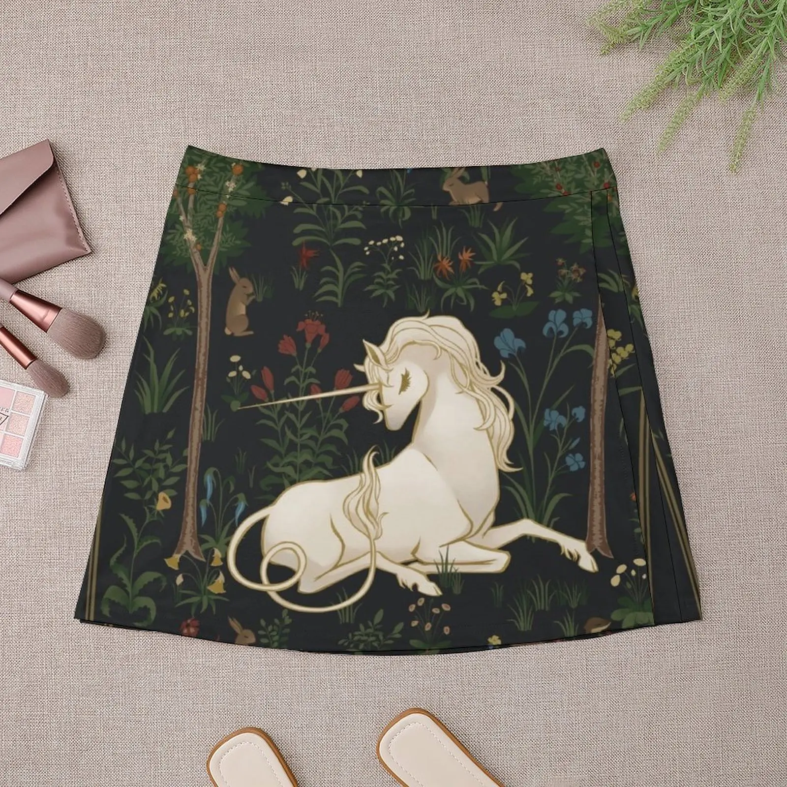 Unicorn Woods Mini Skirt womens clothing Kawaii Korean clothing skirts for women Mini Skirt