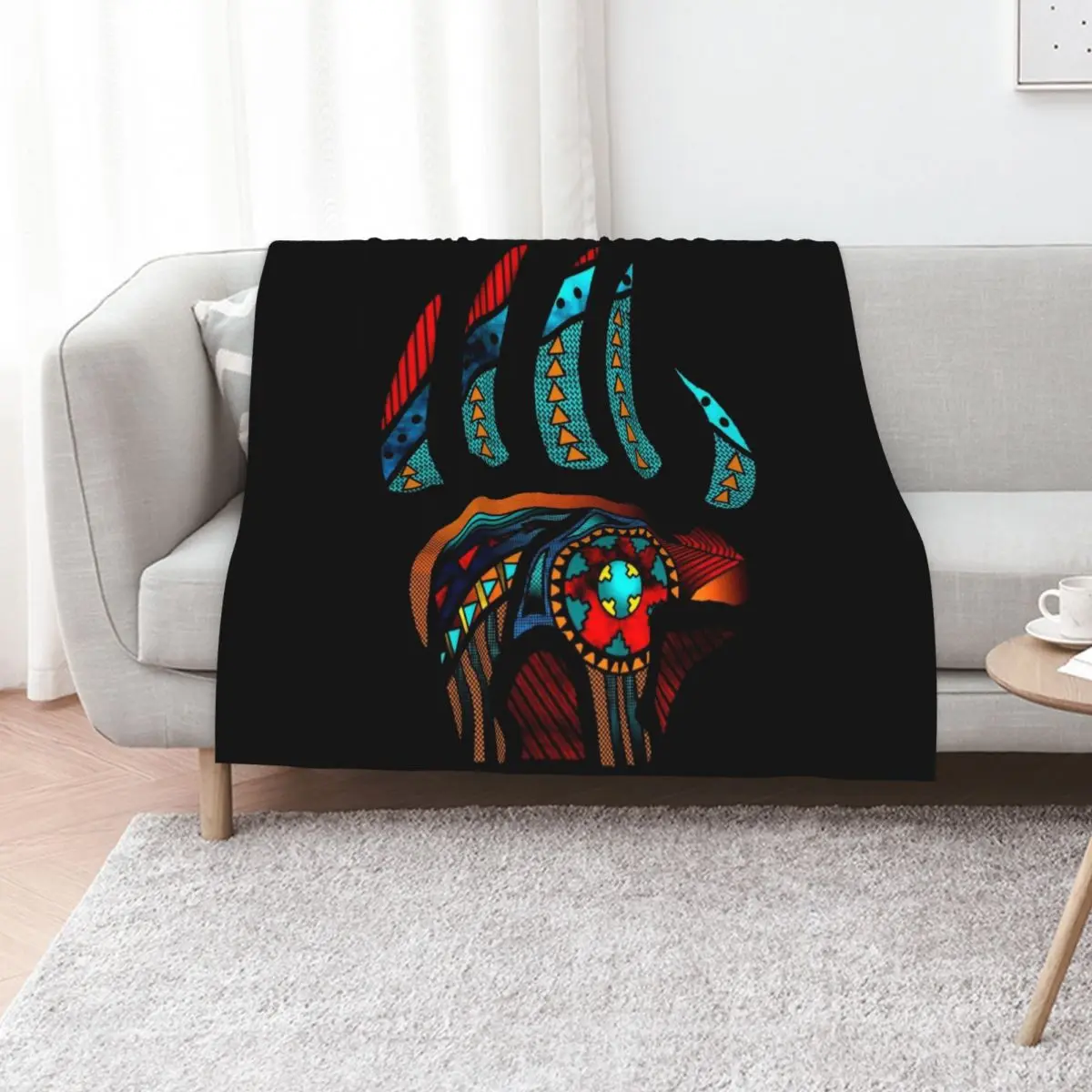 Bear Claw Throw Blanket Single Sofa Throw Thins halloween Personalized Gift Loose Blankets