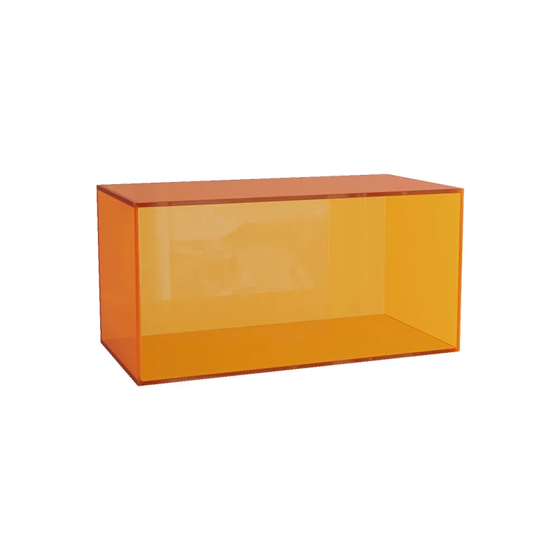 

Acrylic transparent bookcase, simple floor figure storage rack