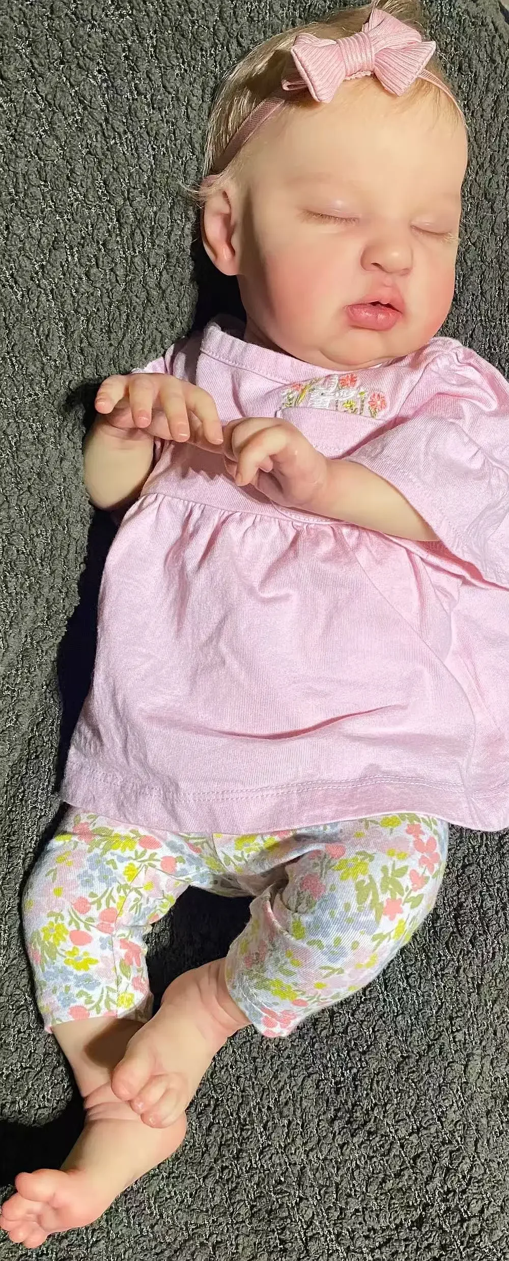 EGO fornitura limitata personalizzata da 19 pollici Reborn Baby Teddy con mohair radicato a mano bambola già finita con vestito diverso