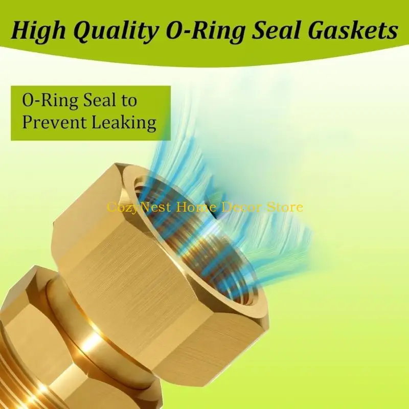 

92MF Adjustable Brass Connector Light Weight Portable Garden Hose Coupling For Outdoor Irrigation Needs Enduring