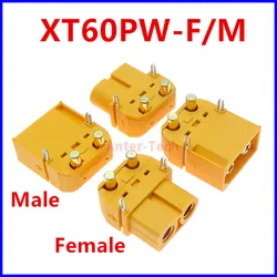 2PCS 10PCS Amass XT60PW XT60-PW Brass Gold Banana Bullet Male Female Connectors Plug Connect Parts For RC Lipo Battery PCB Board