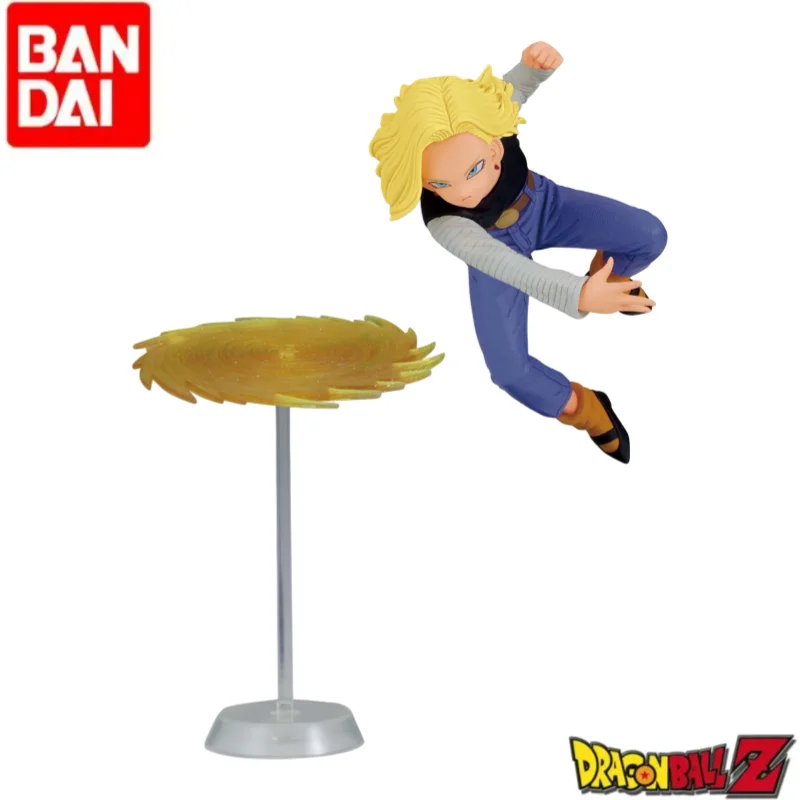 

In Stock Bandai Original Dragon Ball Banpresto Android 18 Figurine Model Ornaments Anime Toys Statue Holiday Gifts Action Figure
