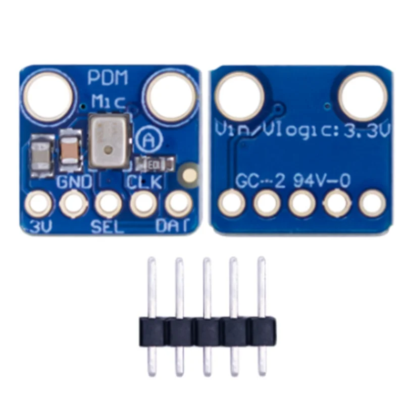 AK51-MP34DT01 PDM Digital MEMS Microphone Module Simple Pulse Density Modulation Output Small Omnidirectional Microphone