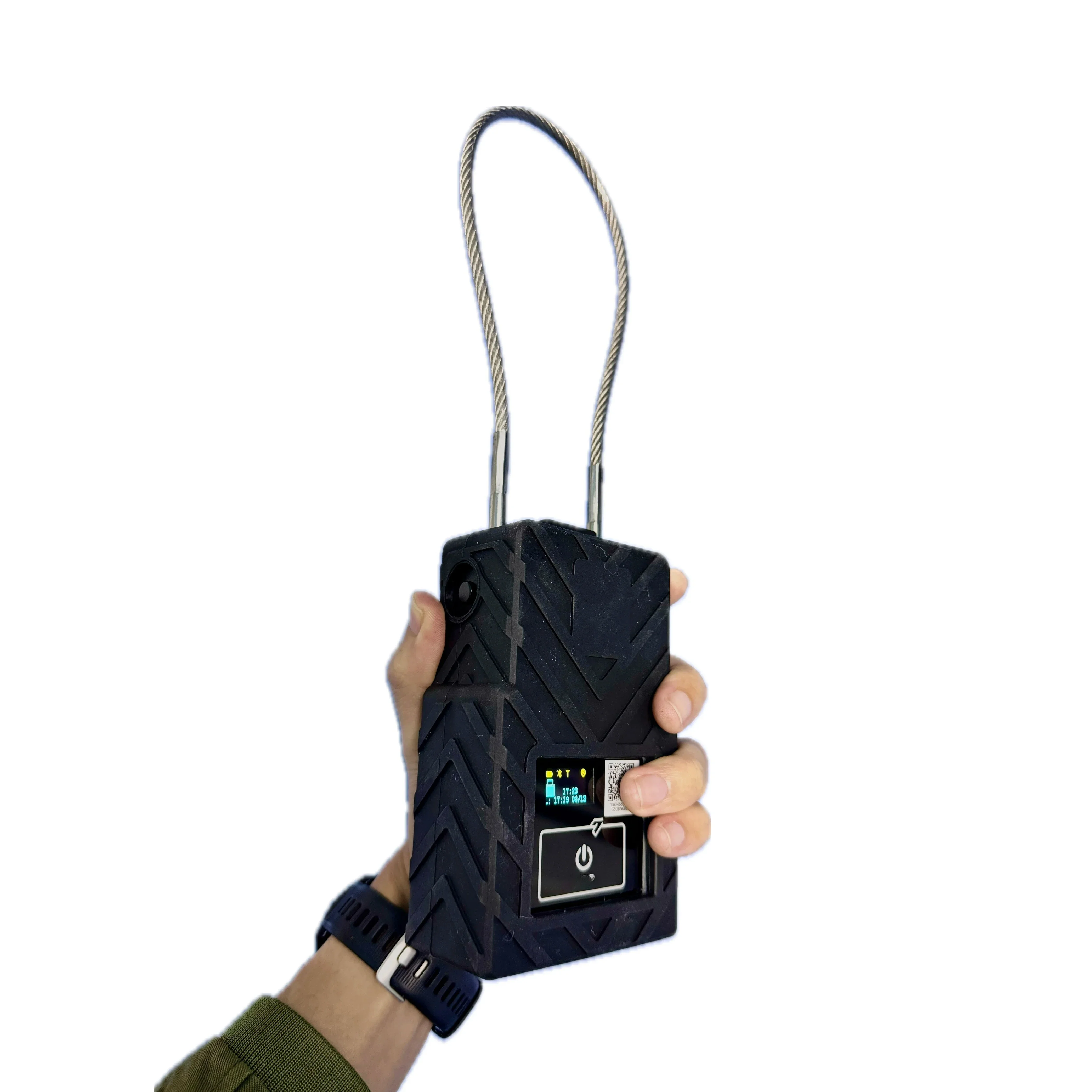 G508N Stainless Steel Safety Alarm Electronic Smart GPS Remote Padlock for  Cargo Container Tracking Device