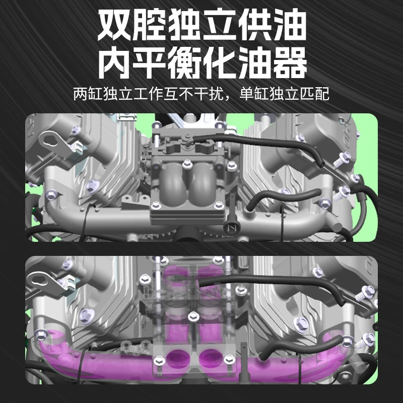 Gasoline engine Small twin single cylinder internal combustion engine