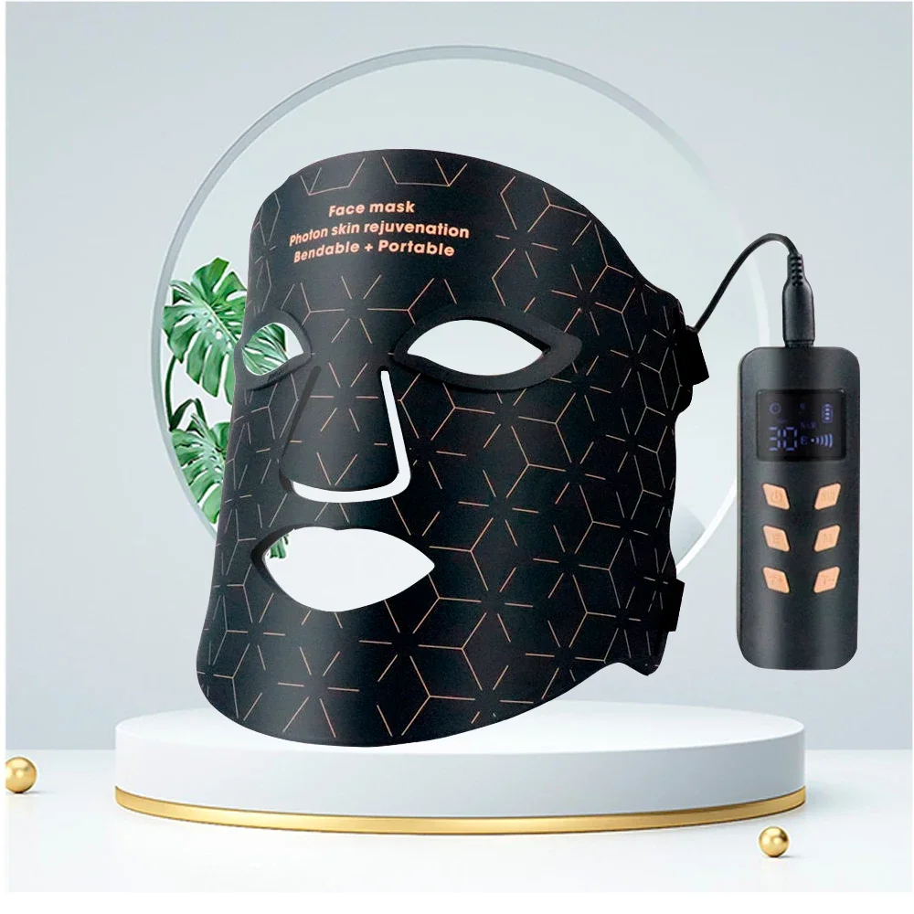 Led Facial Masks Comfort Silicone High Energy Led Smart Facial Skincare and Mask Therapy Light Red Pdt Rejuvenation