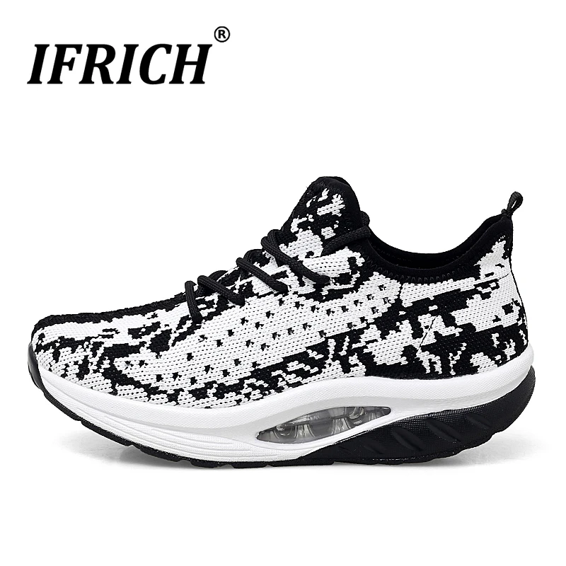 Zapatillas de deporte con plataforma tonificadora para mujer, zapatos deportivos de cuña, Zapatillas de columpio para adelgazar, zapatos para