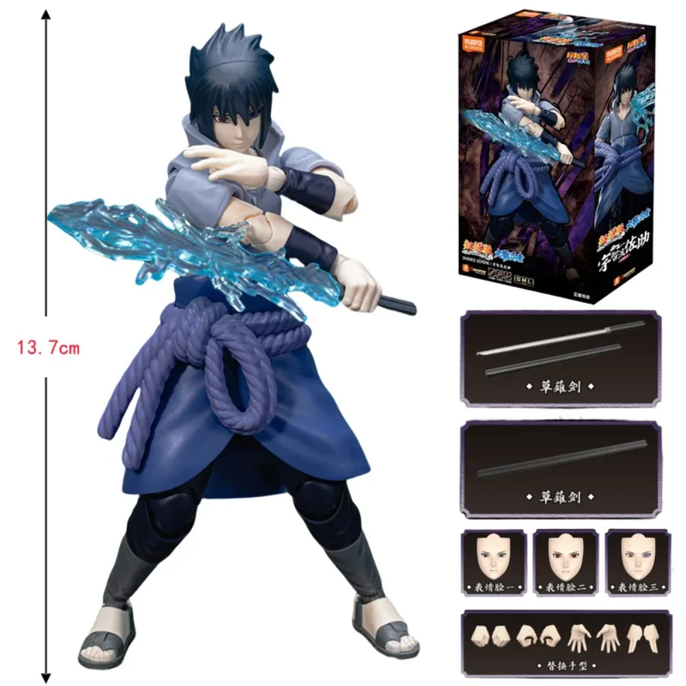In Stock BLOKEES Original NARUTO Uchiha Sasuke Namikaze Minato CHAMPION CLASS Series Golden Flash‌ Assembled Action Figures Toys view 5
