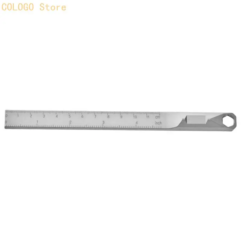 

Multifunctional Straight Ruler Tool Suitable for Camping Crafting DIY Projects Accurate Measurements Various Application D0LD