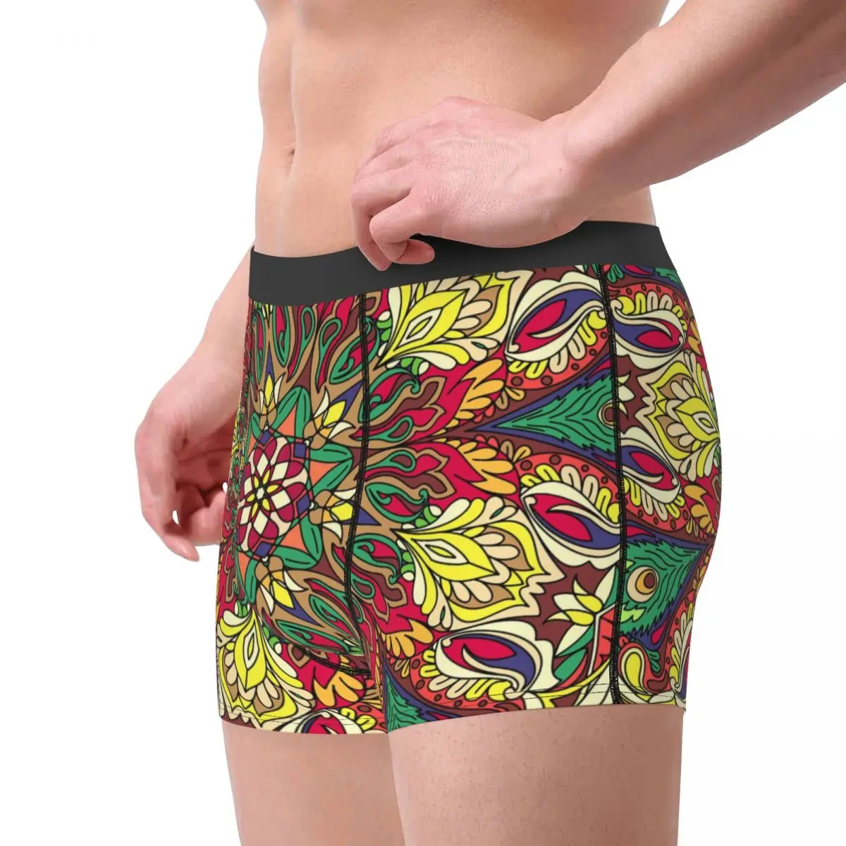 The Peacock Pattern Classic Russian Pattern The Tone Is Wonderful And The Composition Is Unique Underpants Breathbale Male