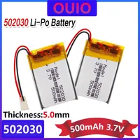 3.7V 500mAh 502030 Lithium Polymer Li-Po Li Ion Rechargeable Battery Lipo Cells For MP3 MP4 Speaker Tachograph Car DVR Camera