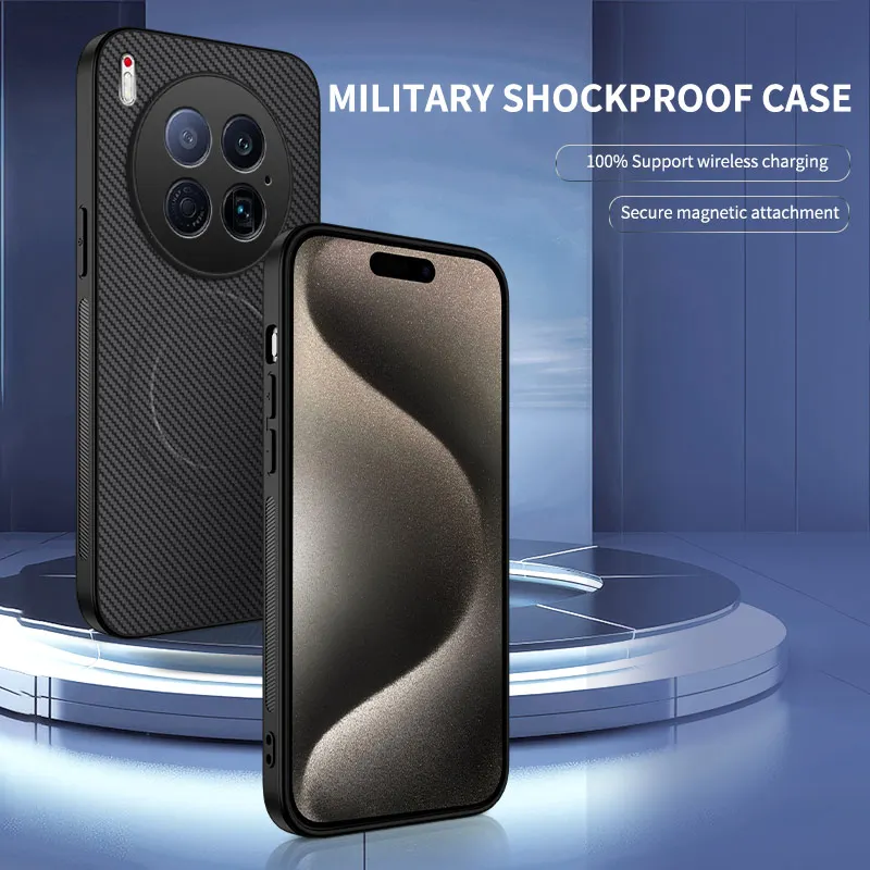 ل Tecno Camon 40 Premier واقية الغطاء الخلفي لينة سيليكون ألياف الكربون المغناطيسي Coques Tecno Camon 30 Camon 40