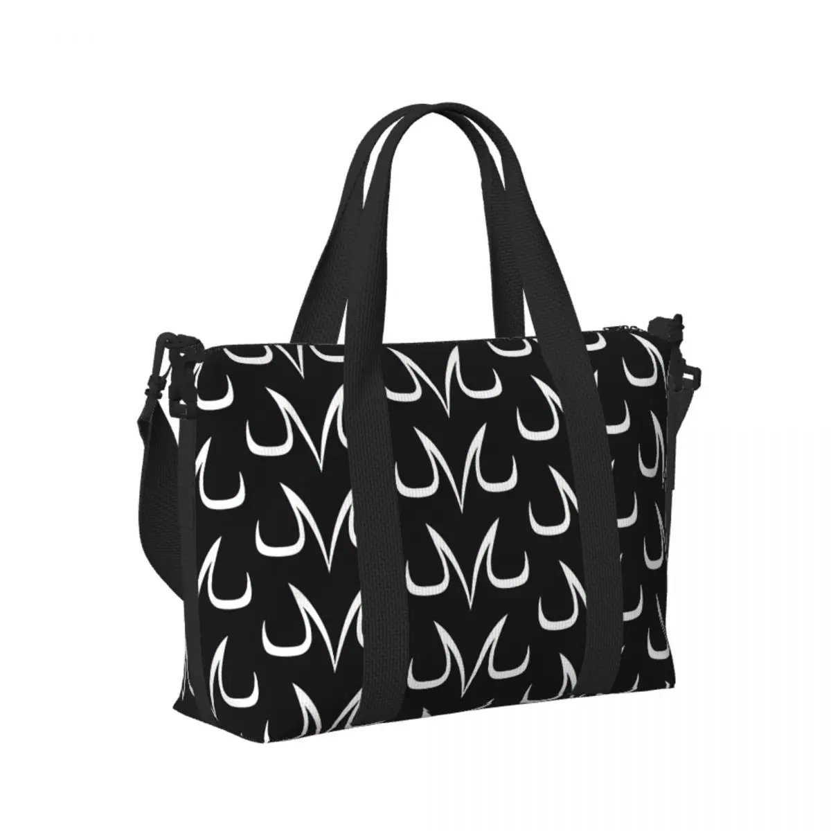 

Custom Majin Symbol DBZ Beach Travel Bag Large Capacity Tote Bags for Gym Sport Women Shopping Duffle Shoulder Bag