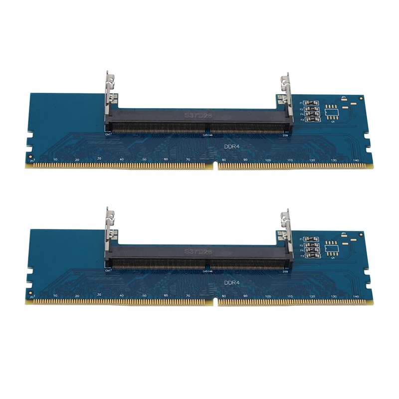 

2X Laptop DDR4 SO-DIMM To Desktop DIMM Memory RAM Connector Adapter Desktop PC Memory Cards Converter Adaptor