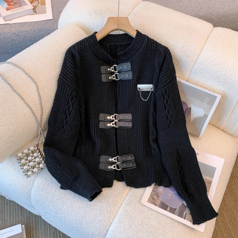 Women Knitted Sweater Suit Sweet Bow Cardigan Jacket Coat And Pants Two Pieces Set Matching Outfits Fashion Winter 2023 Cloth