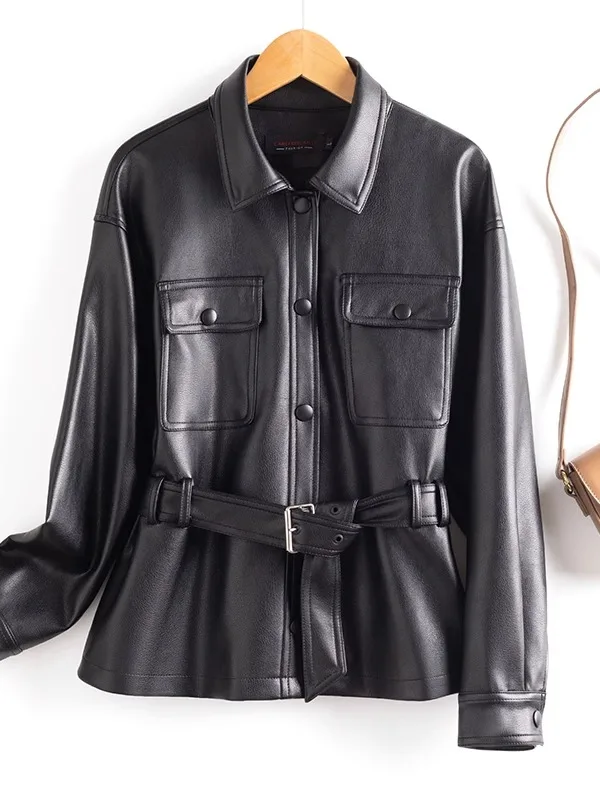   寧本革ジャケット レディース オルト スレ 2025 新作 シープスキンコート バイカー服 ソンジア トレンドファッション アウターウェア