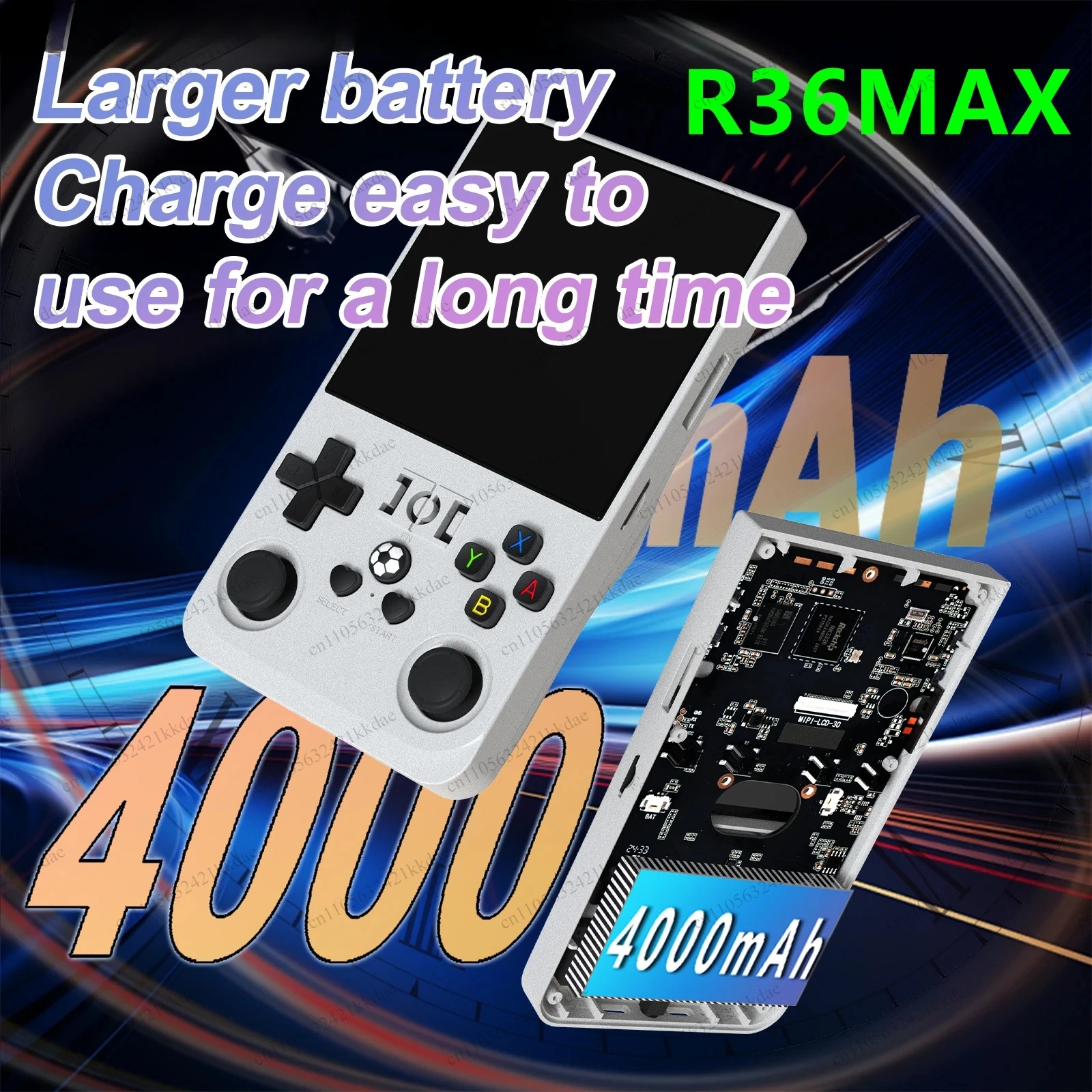 R36 MAX Retro Handheld Game Console Linux System 4.0 Inch IPS Screen Portable Video Game Player 256GB Games 70000+GAME Kids Gift