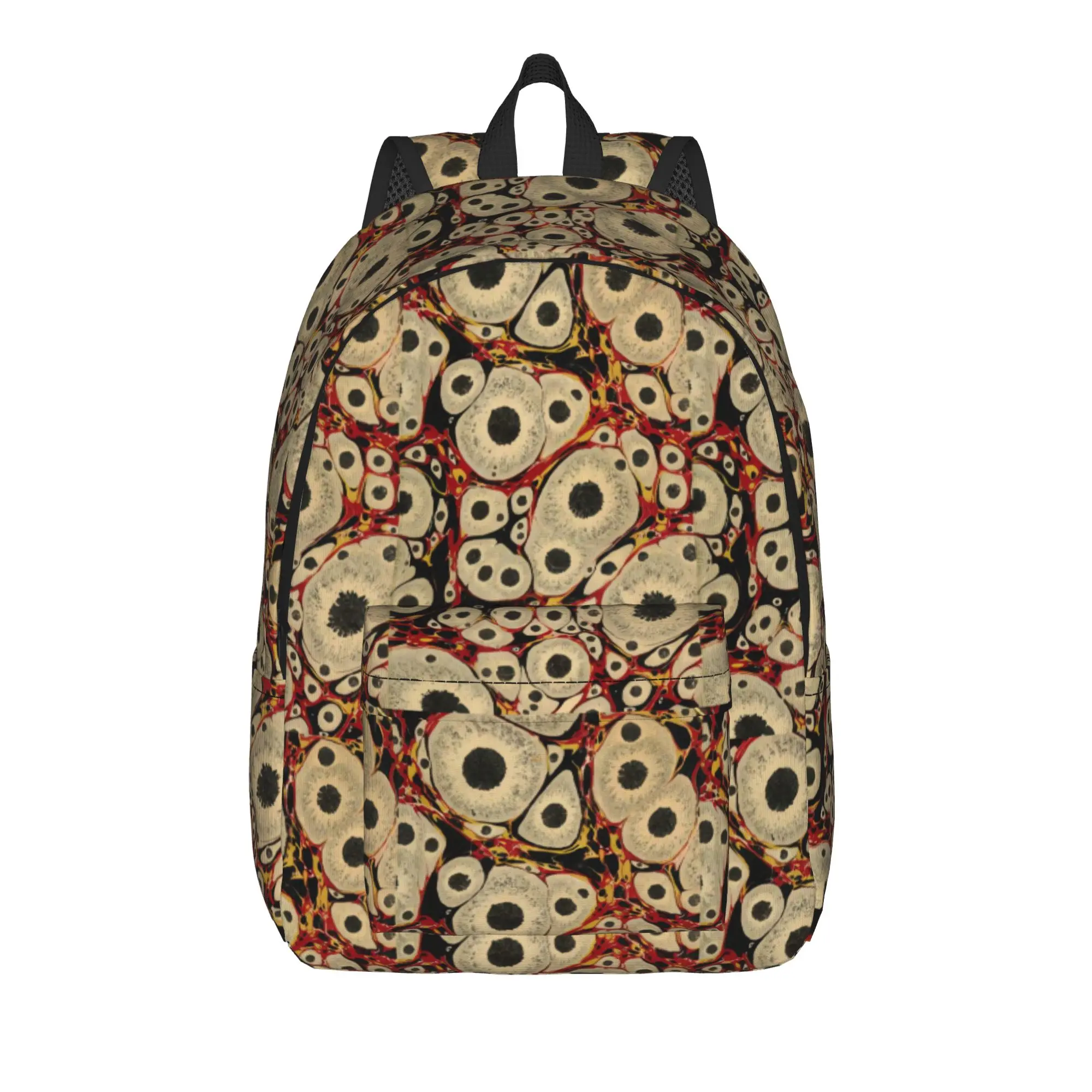 Skeleton Ornate Texture Backpack Boy  Soft Backpacks Polyester Kawaii School Bags University Colorful Rucksack