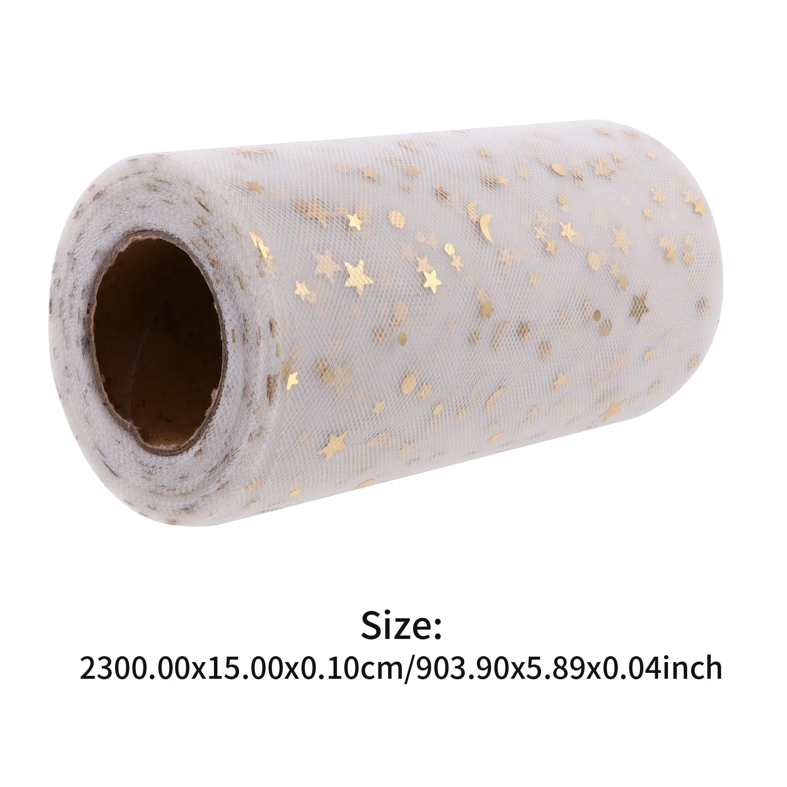 1 Roll Sparkling Stars Tulle Adornment Chair Sashes Wedding Table Decor Gift Wrap Sequin Mesh Gauze DIY Supplies