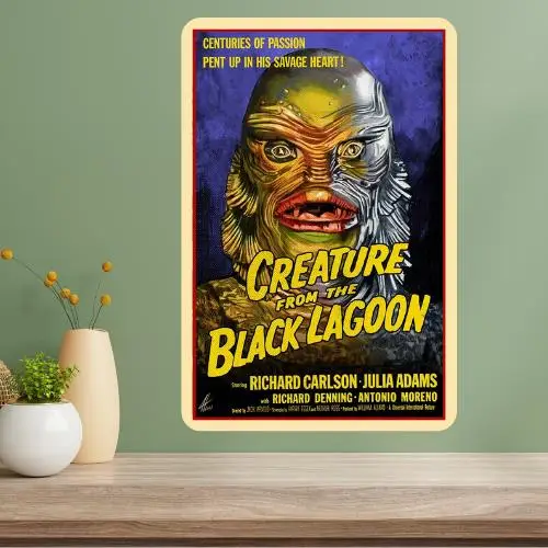 Creature from the Black Lagoon Classic Horror Movie Metal Poster Sign