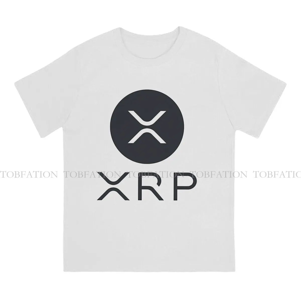 Cryptocurrency TShirt for Men XRP Full Basic Leisure Tee T Shirt Novelty Trendy Fluffy