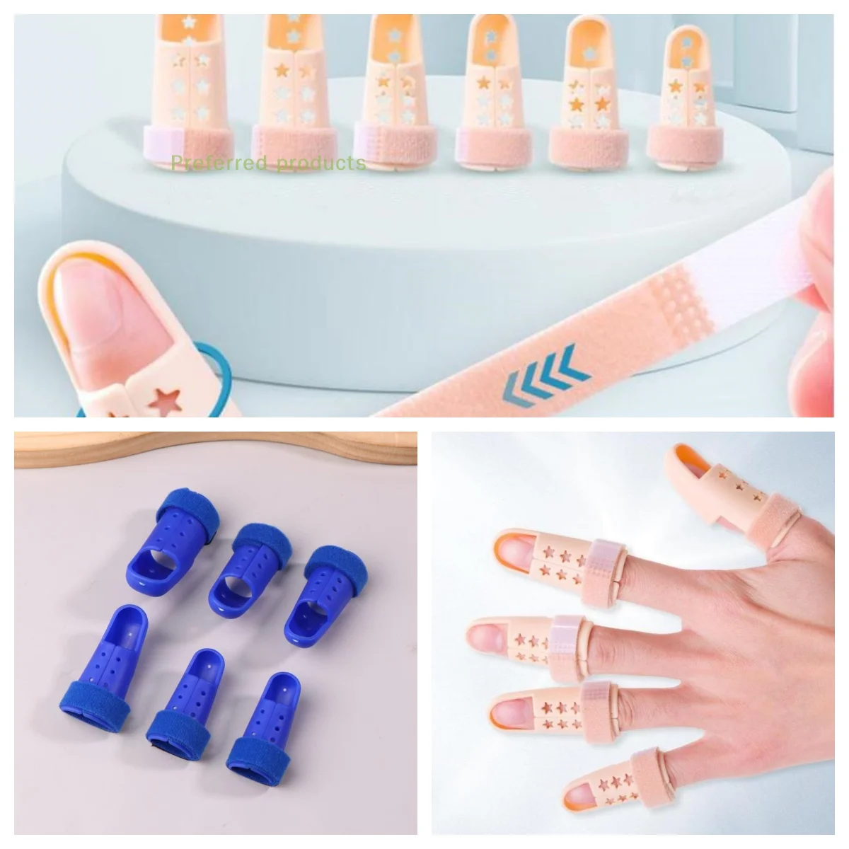 1Pc Polymer Finger Splint Brace Adjustable Finger Support Protector For Fingers Arthritis Joint Finger Injury Brace Pain Relief