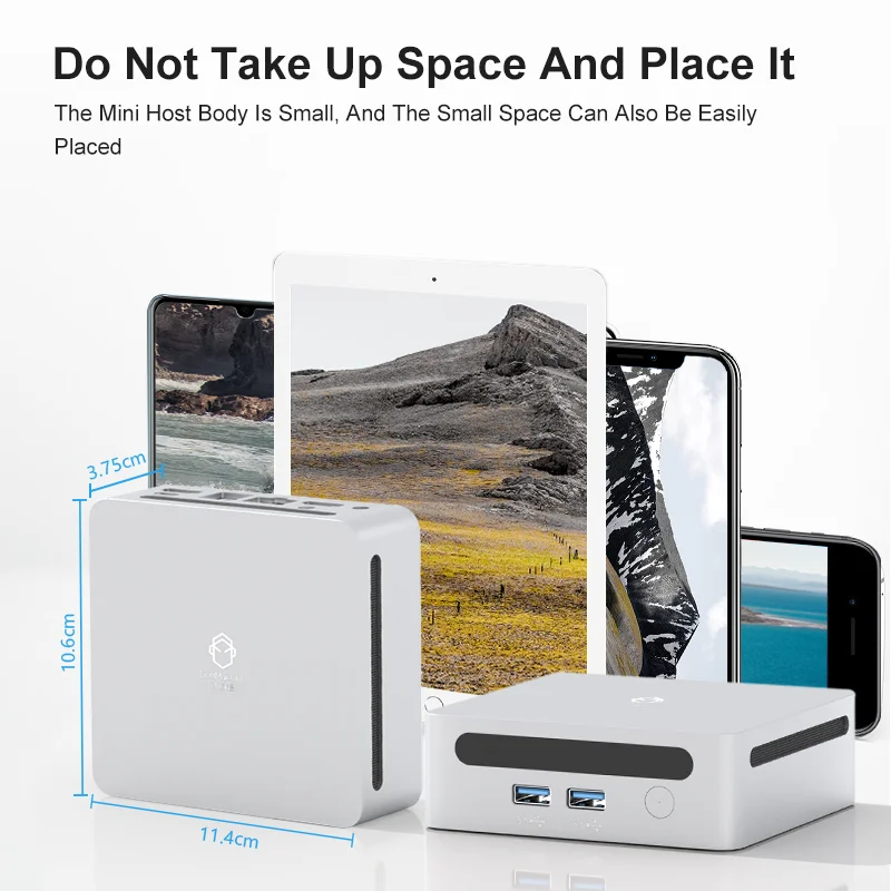 2023ใหม่คอมพิวเตอร์ขนาดเล็ก AMD Ryzen 5 7530U ซีพียู2.0กิกะเฮิร์ตซ์สูงถึง4.5กิกะเฮิร์ตซ์รองรับวินโดวส์10/11 DDR4 8กิกะไบต์ถึง64กิกะไบต์ WiFi6 Ren700 7530U