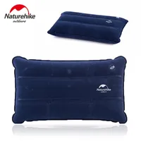 Inflatable Pillow Travel Air Pillow, Air Pillow Neck, Small Square Suede Air Pillow, Suitable for Hiking, Beach, Camping, Trave