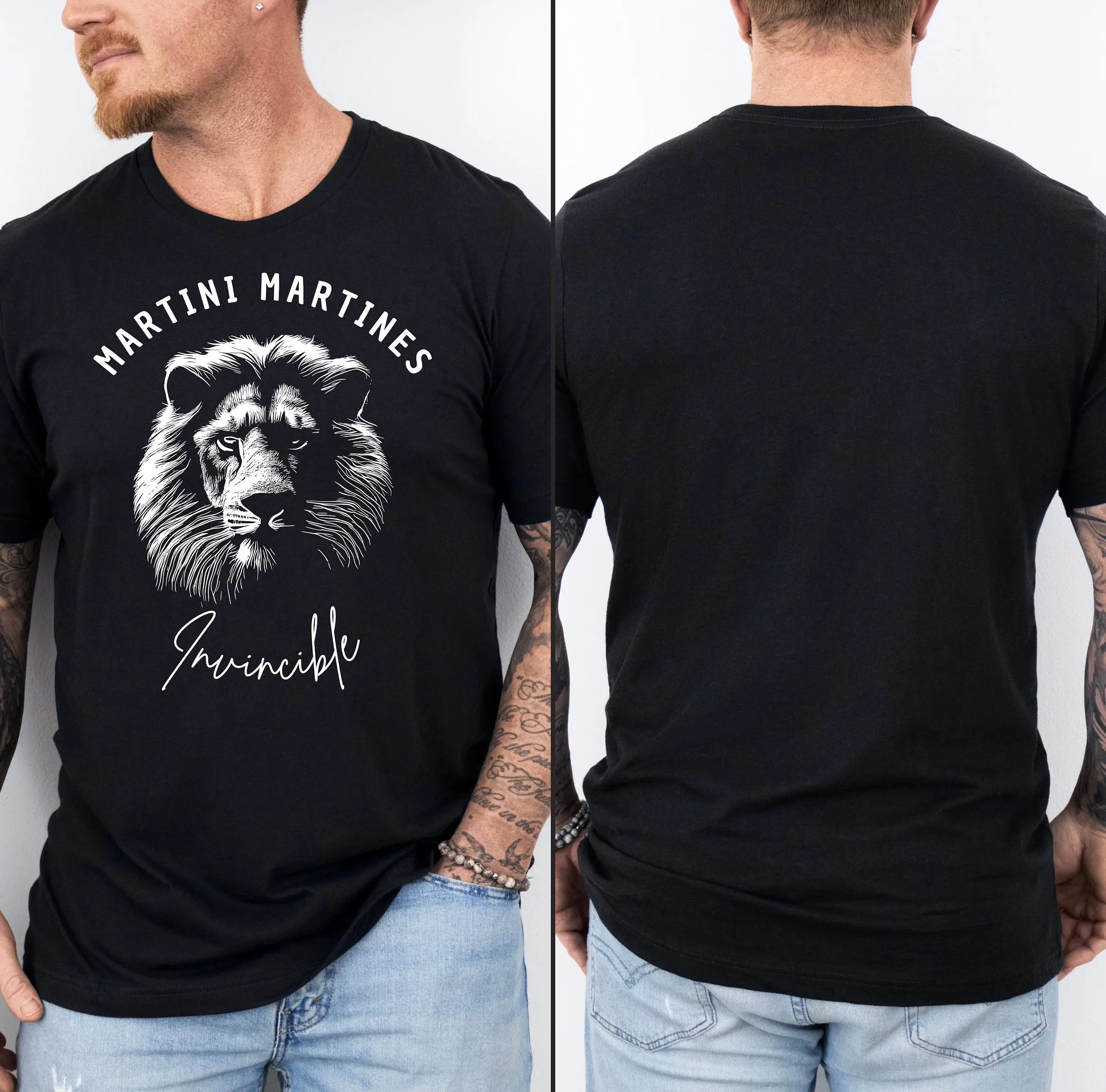 Lion T Shirt Invincible Softstyle Urban Streetwear Martines Design Print s Men