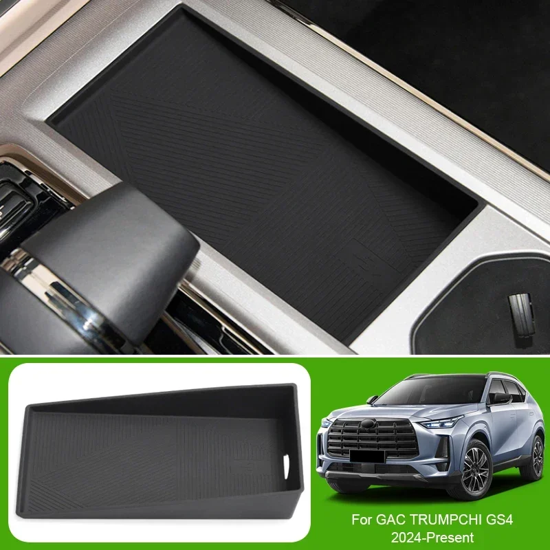 

For GAC TRUMPCHI EMKOO GS4 2023-Present ABS Car Armrest Box Storage Auto Central Control Organizer Tray Accessories