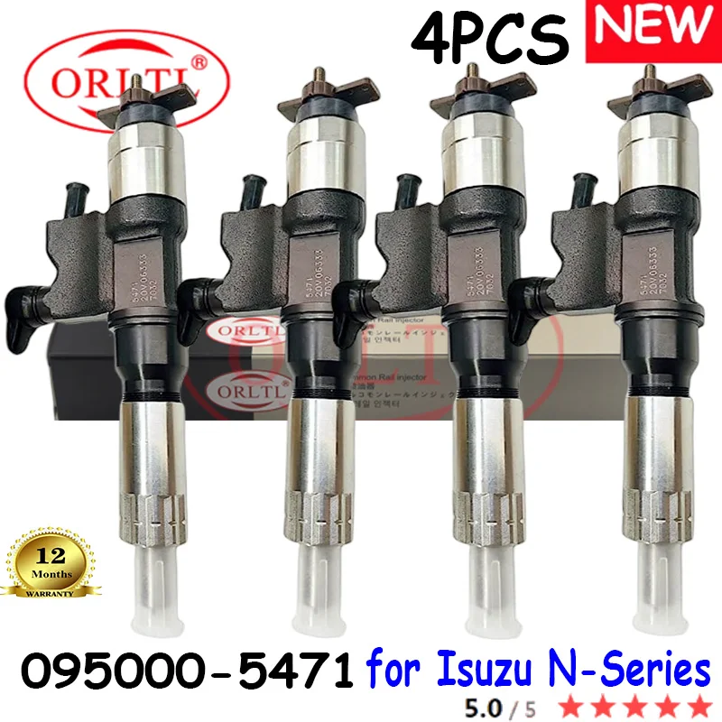 ORLTL NEW Original Injector 095000-5471 0950005471 5471 FOR Isuzu N-Series 4HK1 5.2L High Quality Injector Nozzle 4PCS/LOT