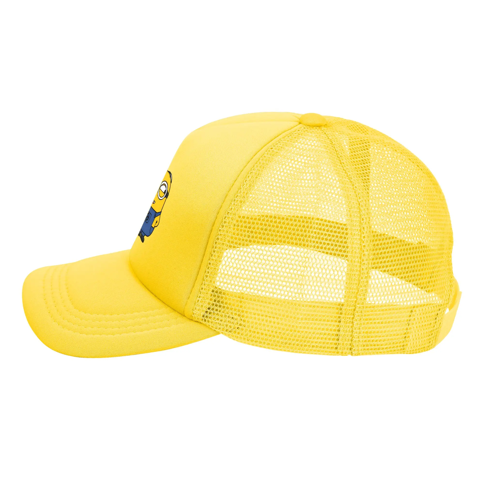 Cooling Breathable Minions Characters Logo Mesh Golf Hat Caps Men Women Kawaii Adjustable Foam Trucker Hat For Casual Wear view 4