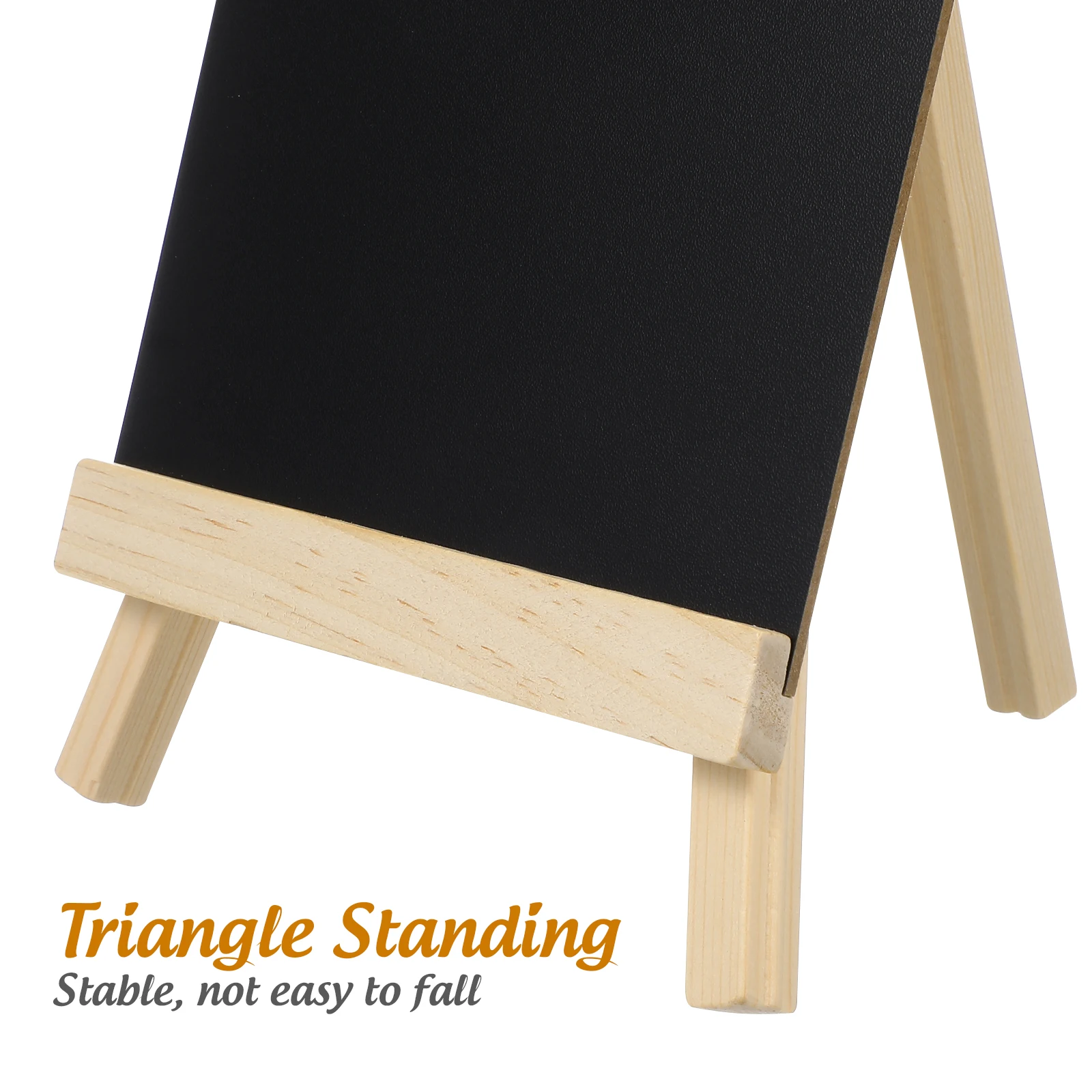 Chalkboard Easel for Wedding Menu Display Wooden Standing Blackboard Sign Cafe Chalk Board Tabletop Decor